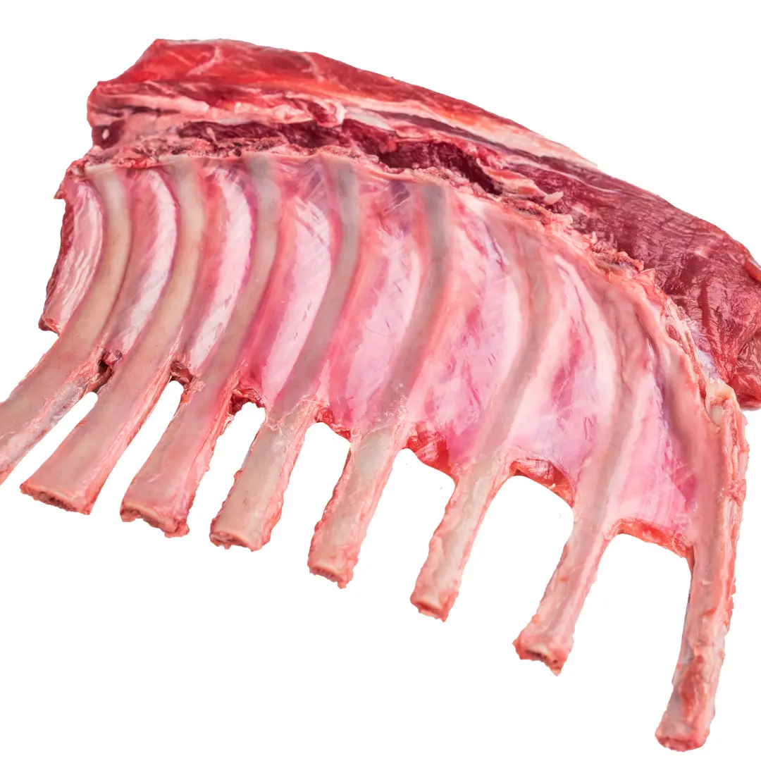 Raw rack of lamb, mutton